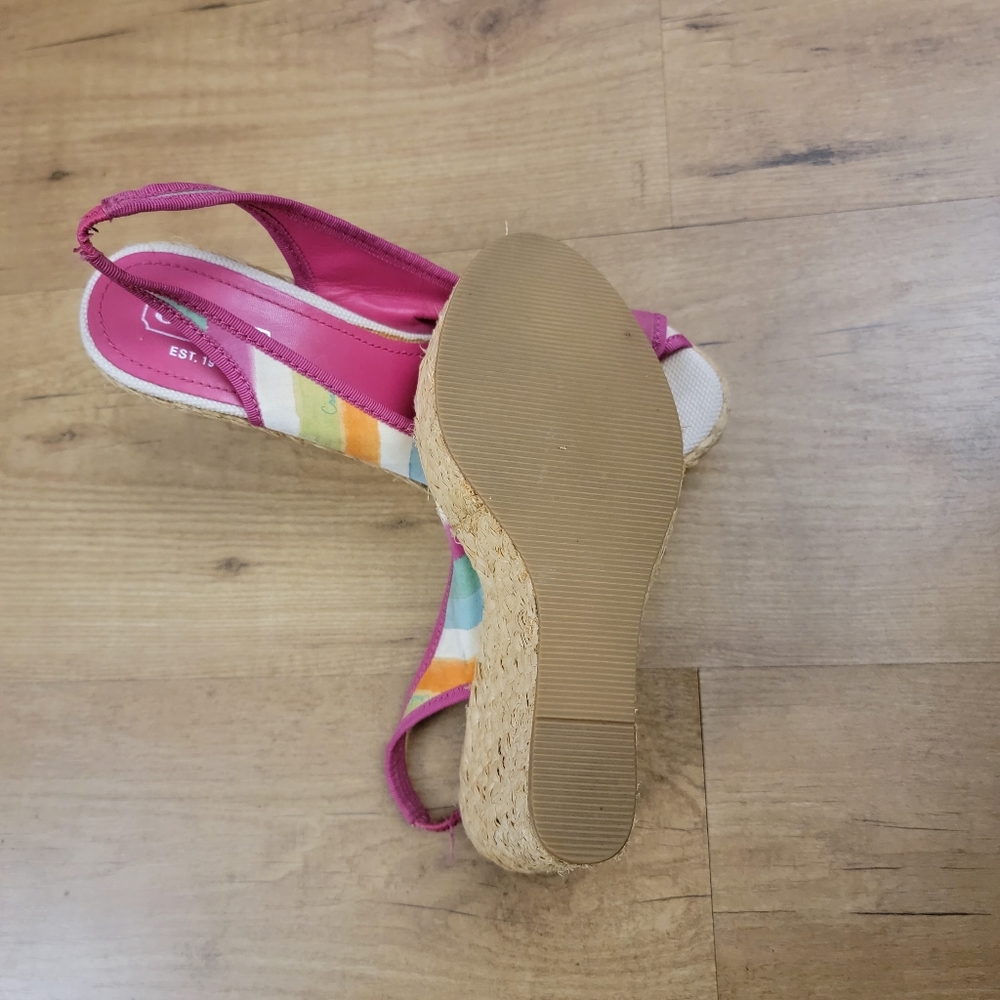 Coach Multicolor 'Grace' Espadrille Platform Wedges - Picture 9 of 12